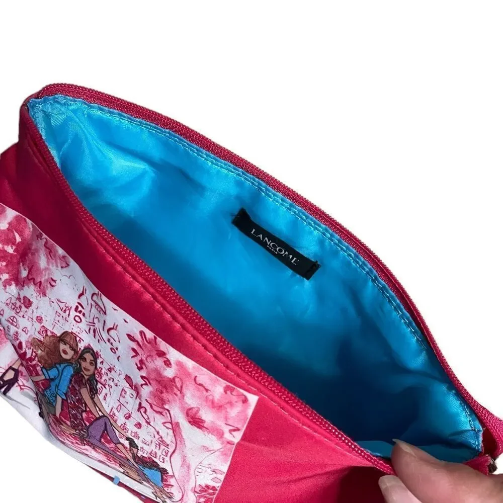 Pink Lancôme Cosmetics Bag